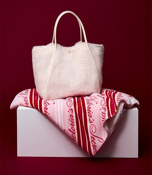 Хутрова сумка шопер Вікторія Сікрет  Victoria&rsquo;s Secret Faux-Fur Tote Bag  KS.158 фото